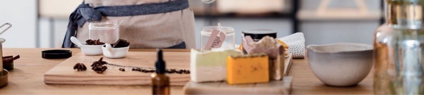 A person is mixing a cosmetic recipe.