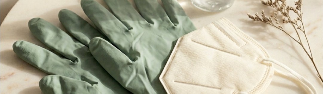 Gloves and face maks