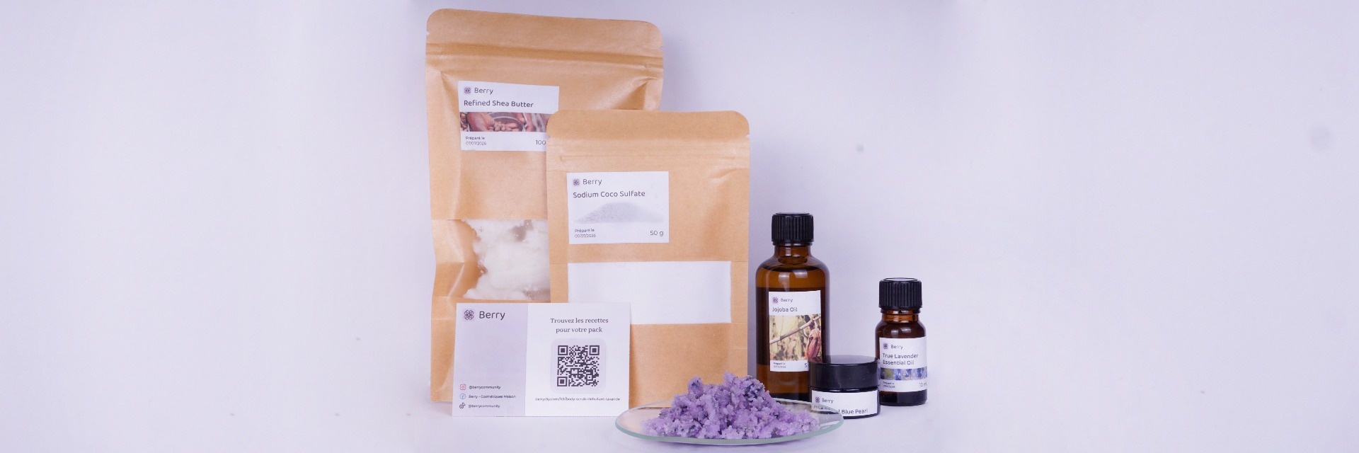 Beginner Lavender body scrub