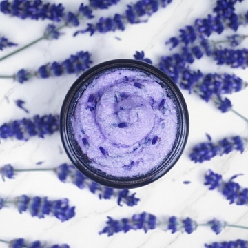 Beginner Lavender body scrub